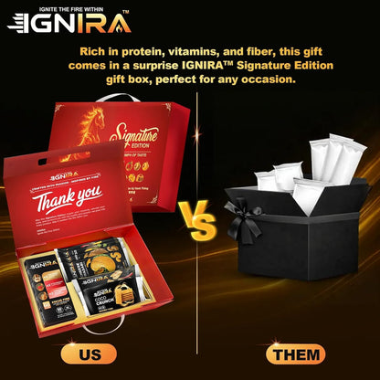 IGNIRA Signature Gift Edition – Coffee and Snacks Gift Set - 7 Piece Assortment