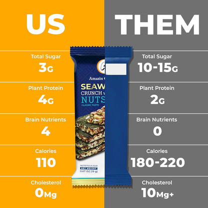 Amazin Choices Seaweed Crunch with Nuts Classic Taste, 10.7 oz., 16 ct