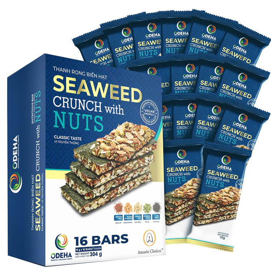 Amazin Choices Seaweed Crunch with Nuts Classic Taste, 10.7 oz., 16 ct