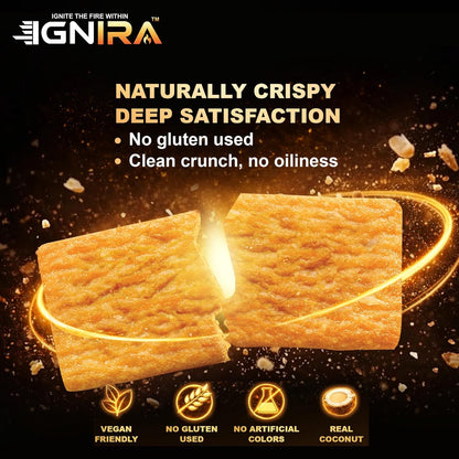 IGNIRA COCO Crunch Coconut Crackers, Pack of 3 (1.76 oz/unit)