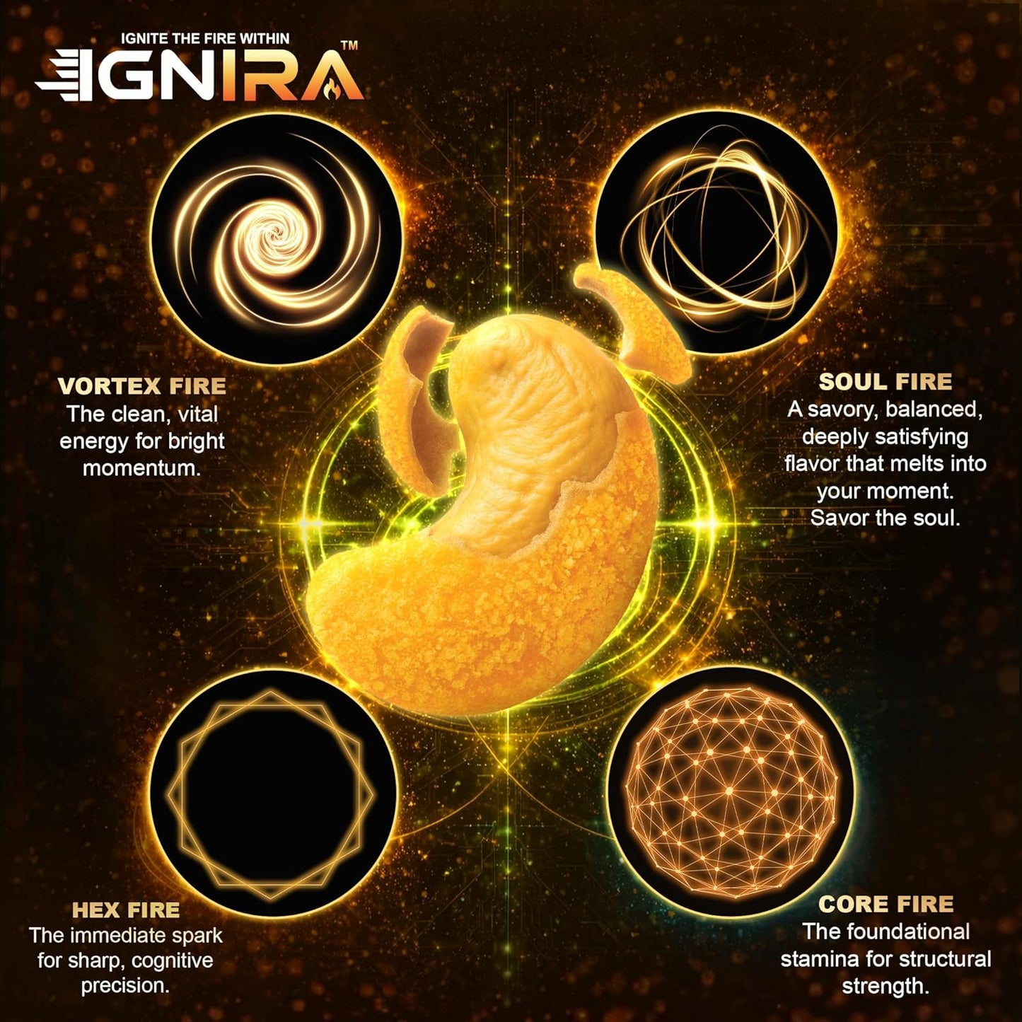 Cheese Wasabi Cashew Nuts, Pack of 6 (1.76 oz/unit)