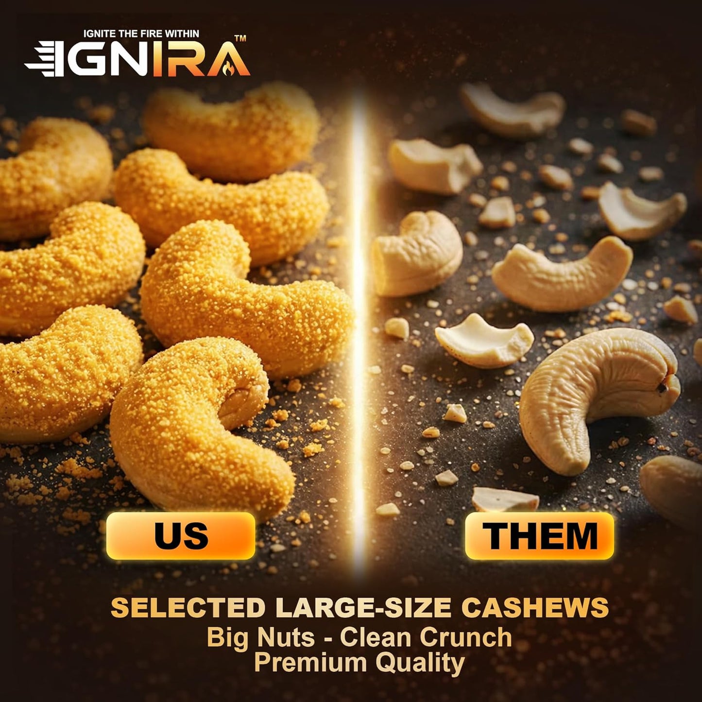 IGNIRA Cappuccino Cashew Nuts, Pack of 1 (1.76 oz)