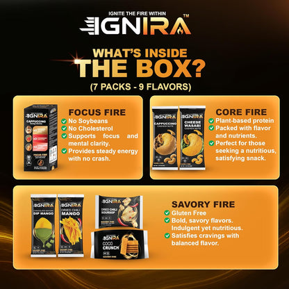 IGNIRA Signature Gift Edition – Coffee and Snacks Gift Set - 7 Piece Assortment