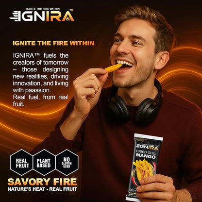 IGNIRA Dried Mango with chili, Pack of 6 (10.02 oz)