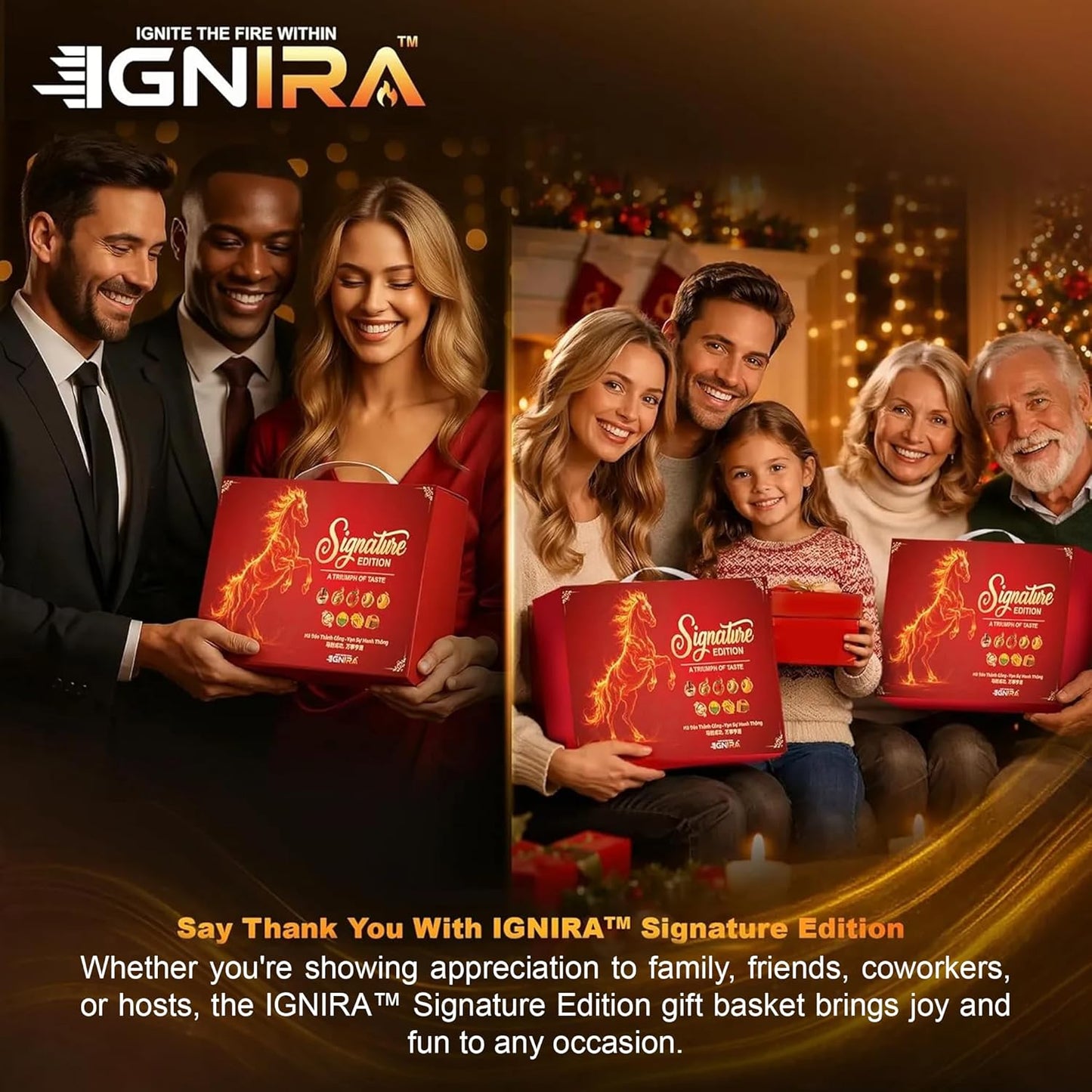 IGNIRA Signature Gift Edition – Coffee and Snacks Gift Set - 7 Piece Assortment