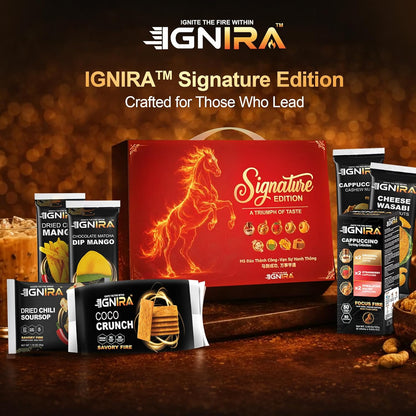 IGNIRA Signature Gift Edition – Coffee and Snacks Gift Set - 7 Piece Assortment