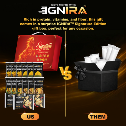 IGNIRA Taste of Excellence  ( 5 Flavors- Pack of 15 ) – Signature of Dried Soursop, Dried Mango, Cashews.