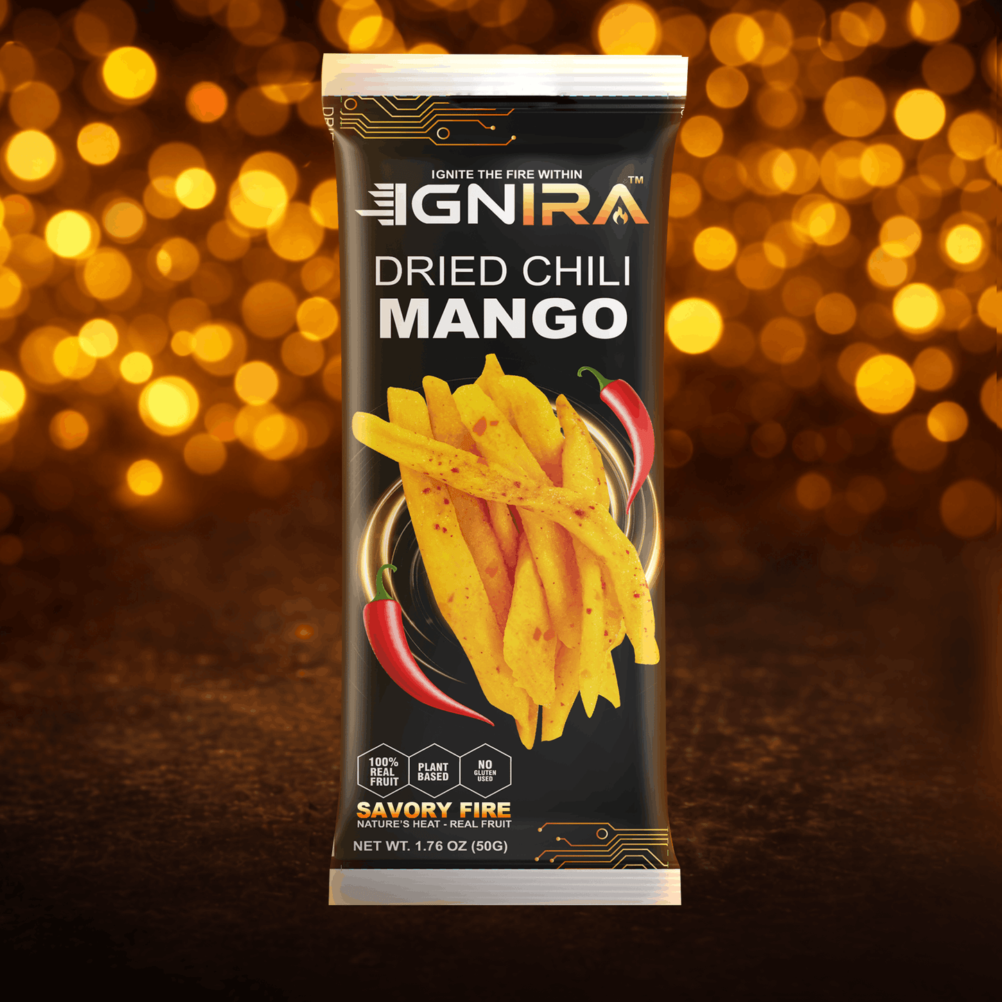 IGNIRA Dried Mango with chili, Pack of 1 (1.67oz)